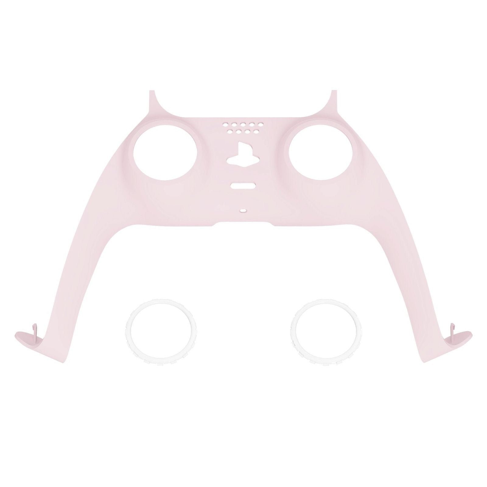 Matte UV Cherry Blossom Pink Trim Shell with Accent Rings for PS5 Controller - Image 2