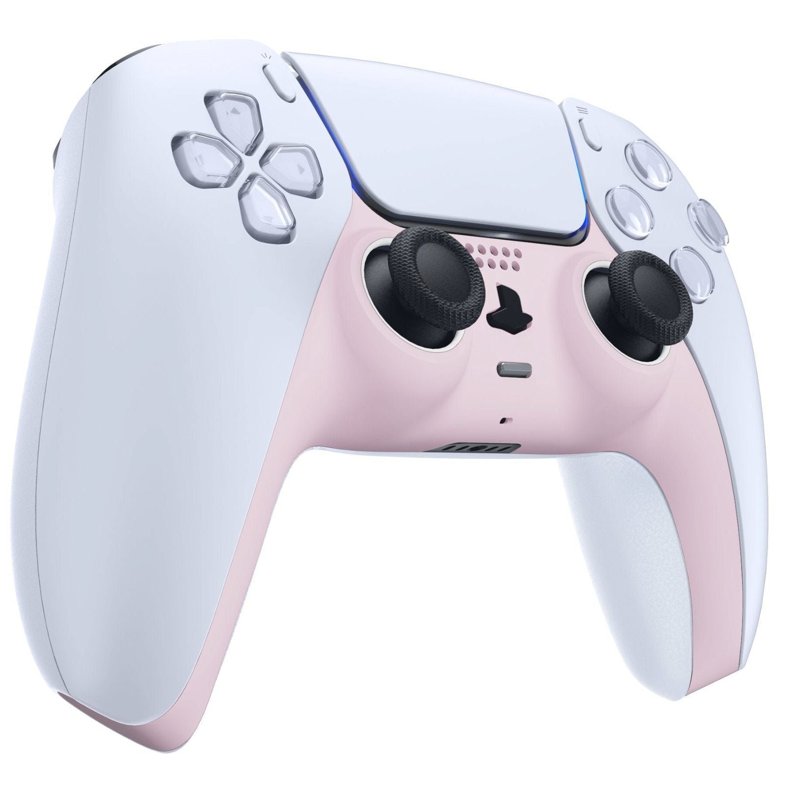 Matte UV Cherry Blossom Pink Trim Shell with Accent Rings for PS5 Controller - Image 4